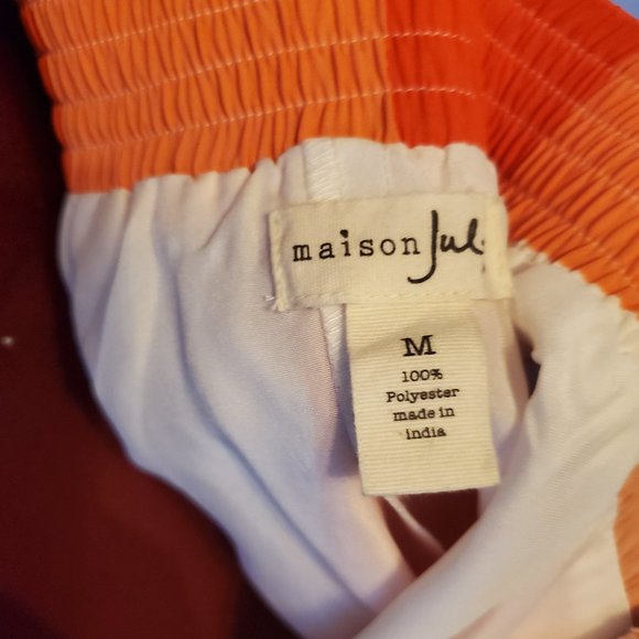 Maison Jules Red Check Skater Skirt sz M - Picture 2 of 3